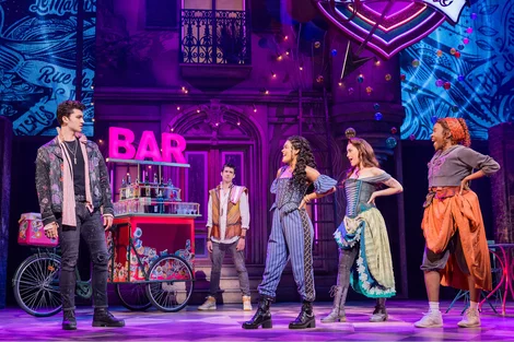 The cast of & Juliet on Broadway