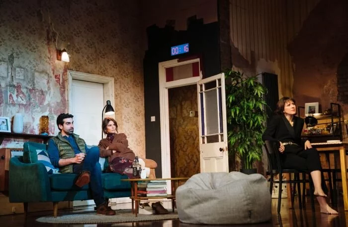 The cast of 2:22 A Ghost Story at the Lyric Theatre