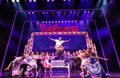 The cast of Back to the Future on Broadway