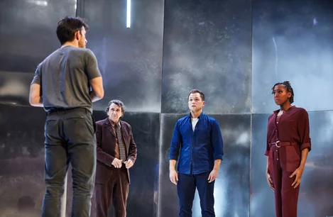 The cast of Cock at the Ambassadors Theatre, London