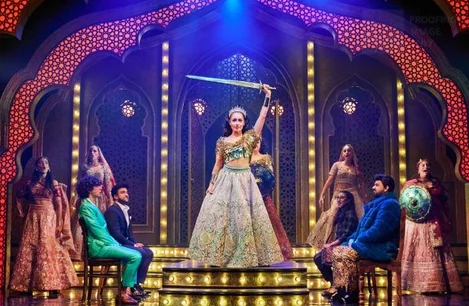 The cast of Frankie Goes to Bollywood at Southbank Centre
