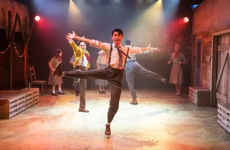 The cast of George Takei's Allegiance in London