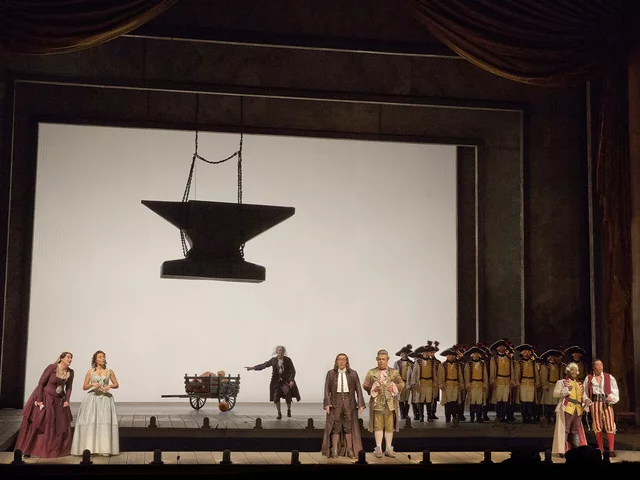 The cast of Il Barbiere di Siviglia