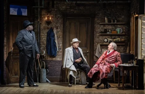 The cast of Kiss Me Kate at the Barbican Theatre