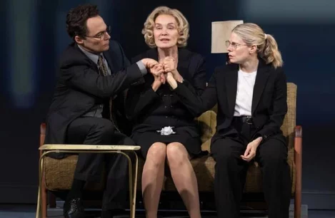 The cast of Mother Play on Broadway