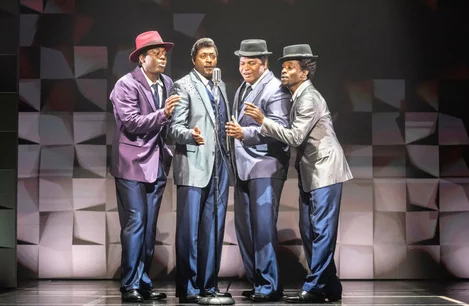 The cast of The Drifters Girl at the Garrick Theatre