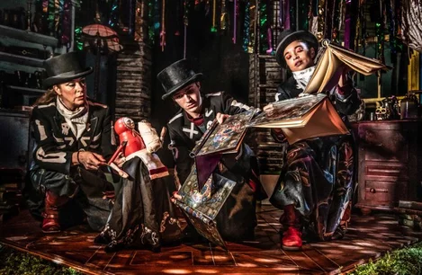 The cast of The House With Chicken Legs at the Southbank Centre