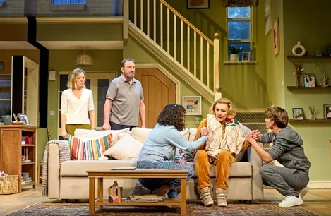 The cast of The Unfriend at Wyndham's Theatre