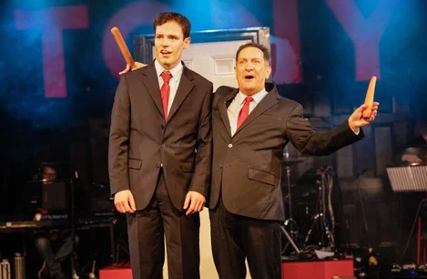 The cast of TONY! [The Tony Blair Rock Opera]