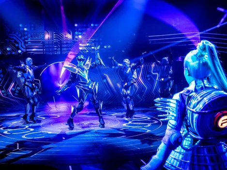 Cast of Starlight Express at Wembley Park Theatre
