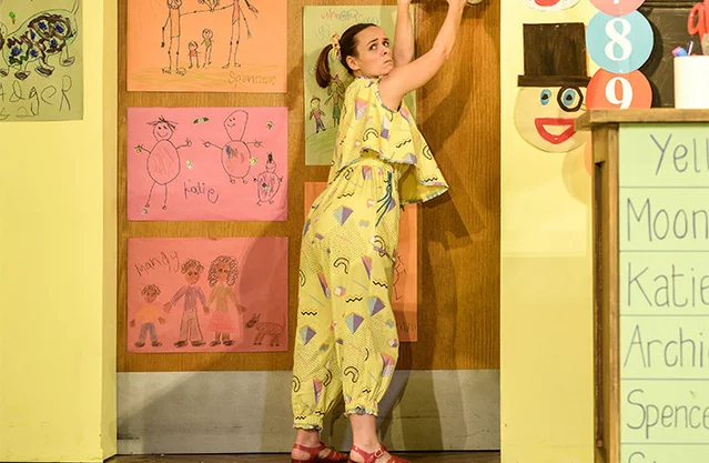 Charlie Russell in Groan Ups at the Vaudeville Theatre, London