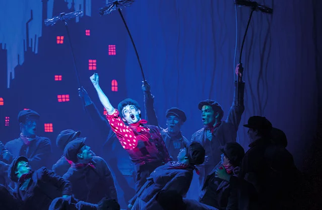 Charlie Stemp and the cast of Mary Poppins at Prince Edward Theatre