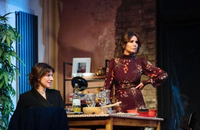 Louise Ford and Cheryl in 2:22 A Ghost Story at the Lyric Theatre