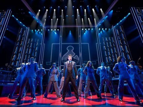 The cast of Chess on Broadway