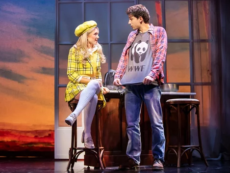 Emma Flynn (Cher) and Keelan McAuley (Josh) in Clueless the Musical