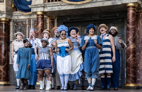 The company of Princess Essex at the Globe Theatre