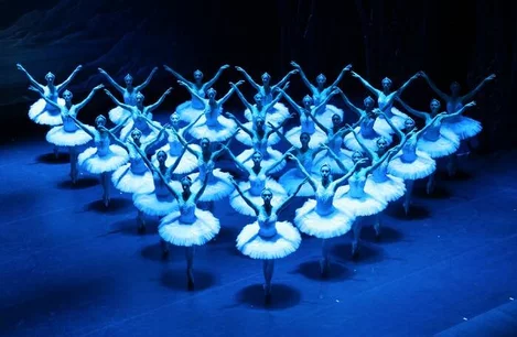 The company of Swan Lake at London Coliseum