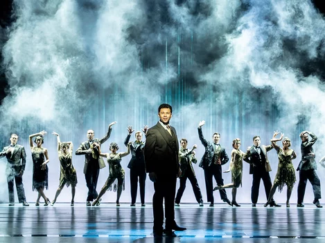 Corbin Bleu as Nick Carraway in The Great Gatsby musical, London