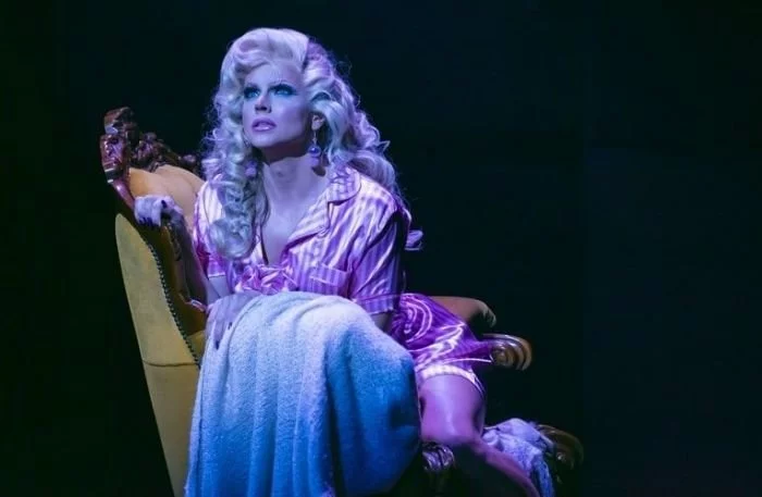 Courtney Act in Death Drop at the Garrick Theatre