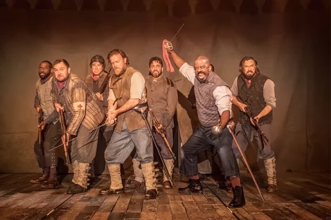The cast of Cyrano de Bergerac at the Noel Coward Theatre London