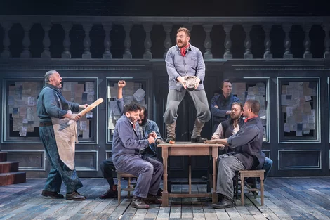 The cast of Cyrano de Bergerac