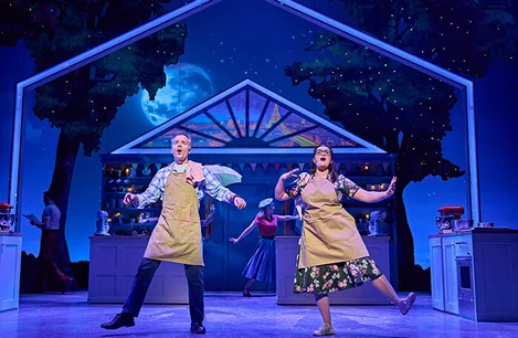Damian Humbley and Charlotte Wakefield in The Great British Bake Off Musical West End