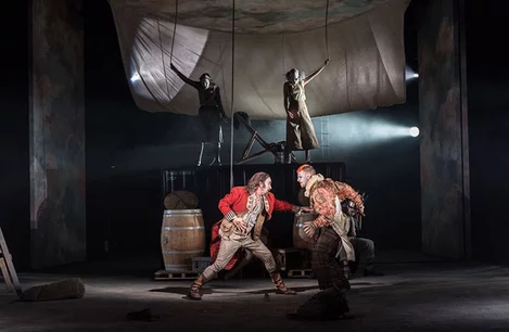 David Haig as The Player and Tim Van Eyken in Rosencrantz and Guildenstern