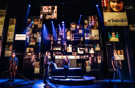 The cast of Dear Evan Hansen at the Noel Coward Theatre, London