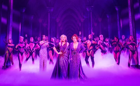 The Death Becomes Her Broadway company