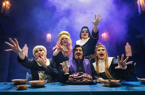 The cast of Death Drop: Back In The Habit