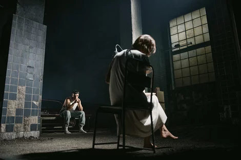 Christopher Abbott in Death of a Salesman Broadway