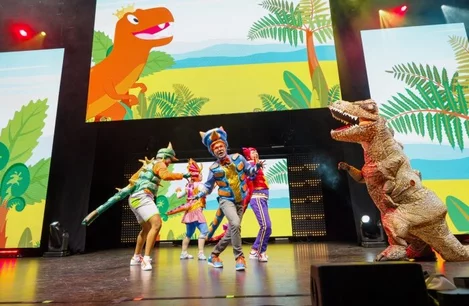 The Dinosaur Song in Blippi: Wonderful World Tour