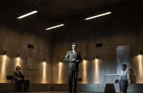 Elliot Levey, David Tennant and Sharon Small in Good at the Harold Pinter Theatre