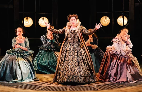 Cast of Emilia at the Vaudeville Theatre, London