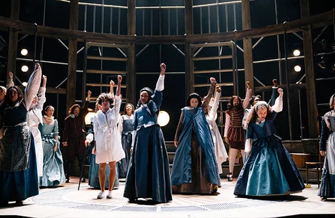 Cast of Emilia at the Vaudeville Theatre, London
