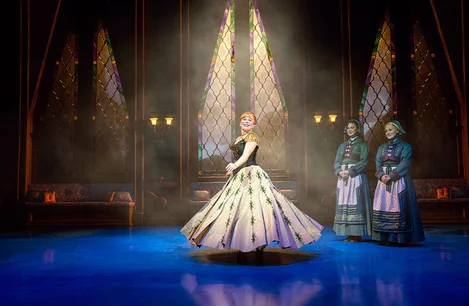 Emily Lane as Anna in Frozen the Musical