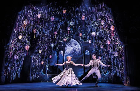 Emily Lane (Anna) and Oliver Ormson (Hans) perform "Love Is an Open Door" in Frozen the Musical