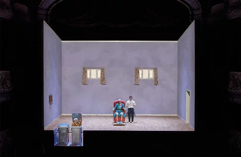 Daniel Radcliffe and Alan Cumming in Endgame at the Old Vic Theatre, London