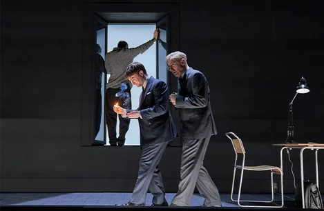 Daniel Radcliffe and Alan Cumming in Endgame at the Old Vic Theatre, London