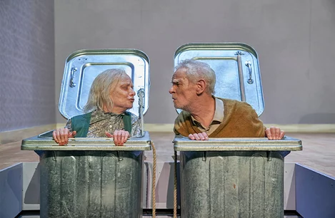 Jane Horrocks and Karl Johnson in Endgame at the Old Vic Theatre, London