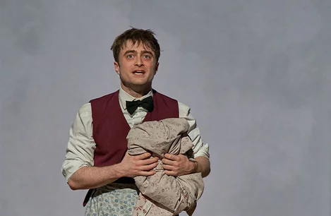 Daniel Radcliffe in Endgame at the Old Vic Theatre, London