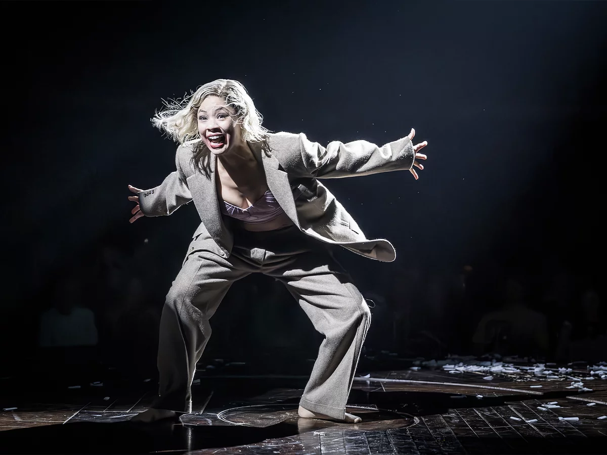 Eva Noblezada as Sally Bowles in Cabaret at the Kit Kat Club