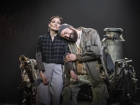 Fiddler on the Roof cast at the Barbican Theatre