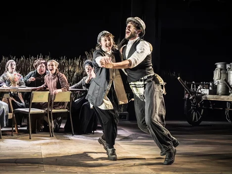 Fiddler on the Roof cast at the Barbican Theatre