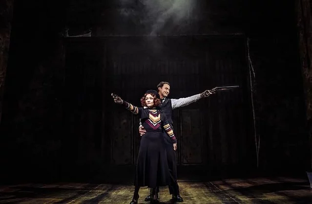Frances Mayli McCann and Jordan Luke Gage in Bonnie & Clyde at the Garrick Theatre