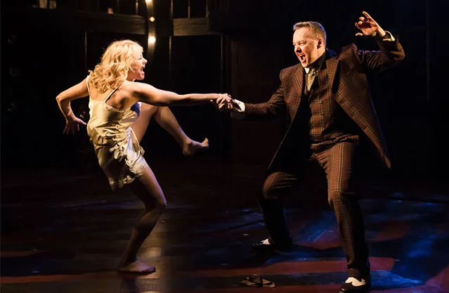 Frances Rufelle as Queenie and Jogn Owen-Jones as Burrs in The Wild Party