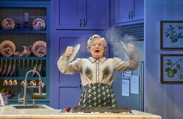 Gabriel Vick in Mrs. Doubtfire at Shaftesbury Theatre