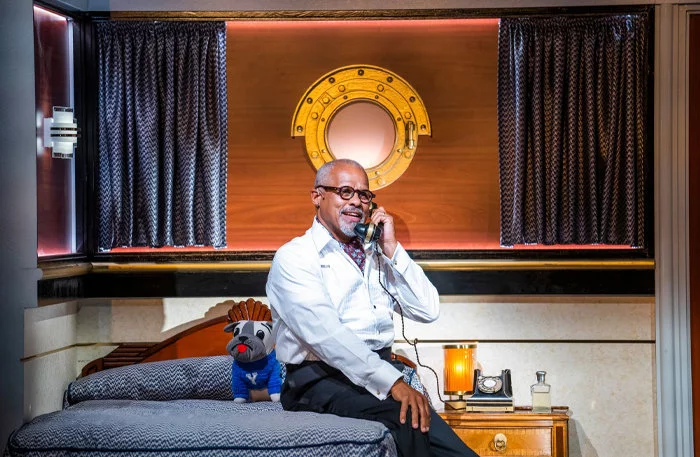 Gary Wilmot in Anything Goes at the Barbican Theatre, London