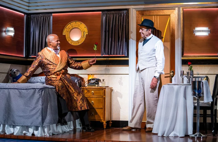 Gary Wilmot and Robert Lindsay in Anything Goes at the Barbican Theatre, London