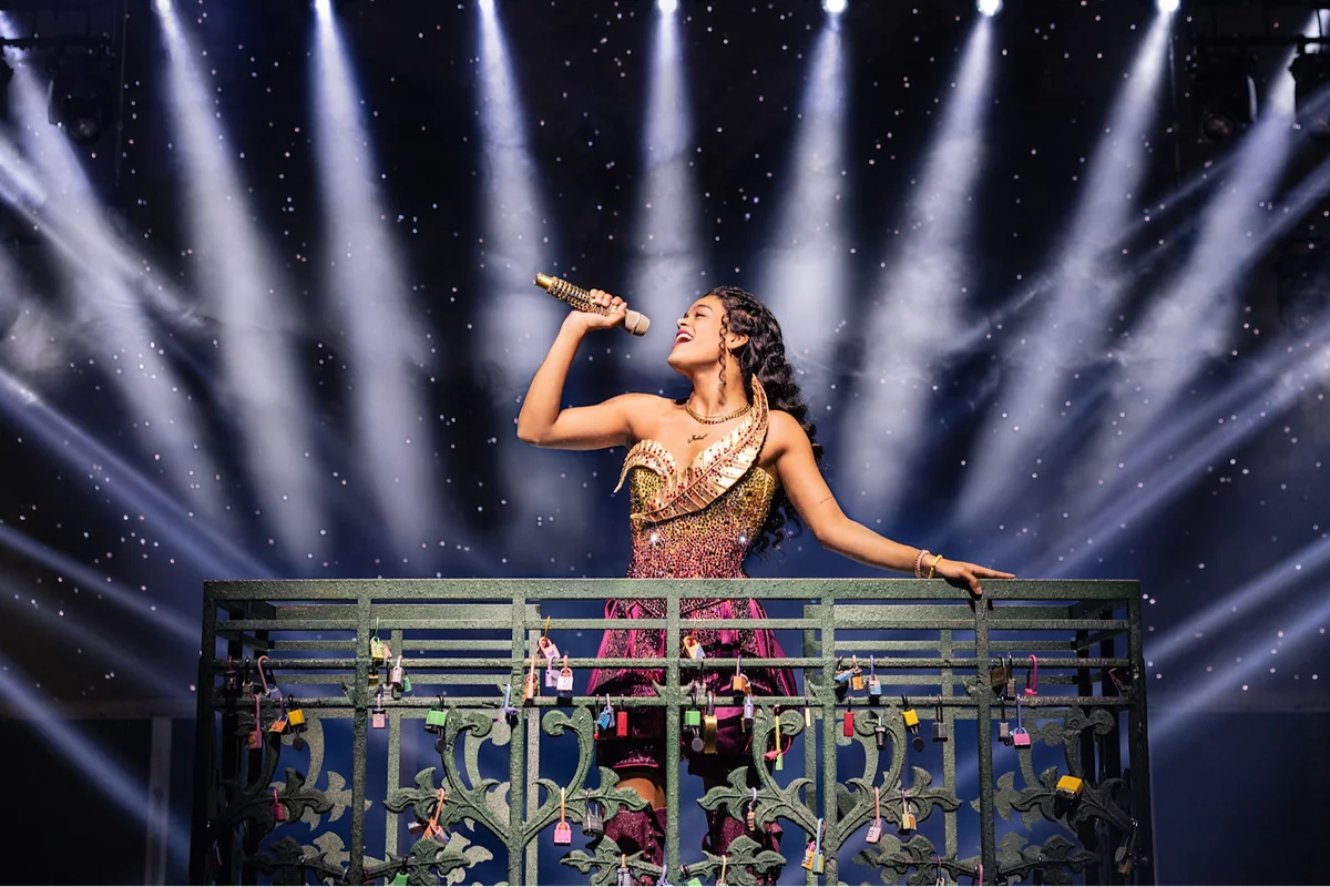 Gianna Harris as Juliet in & Juliet on Broadway